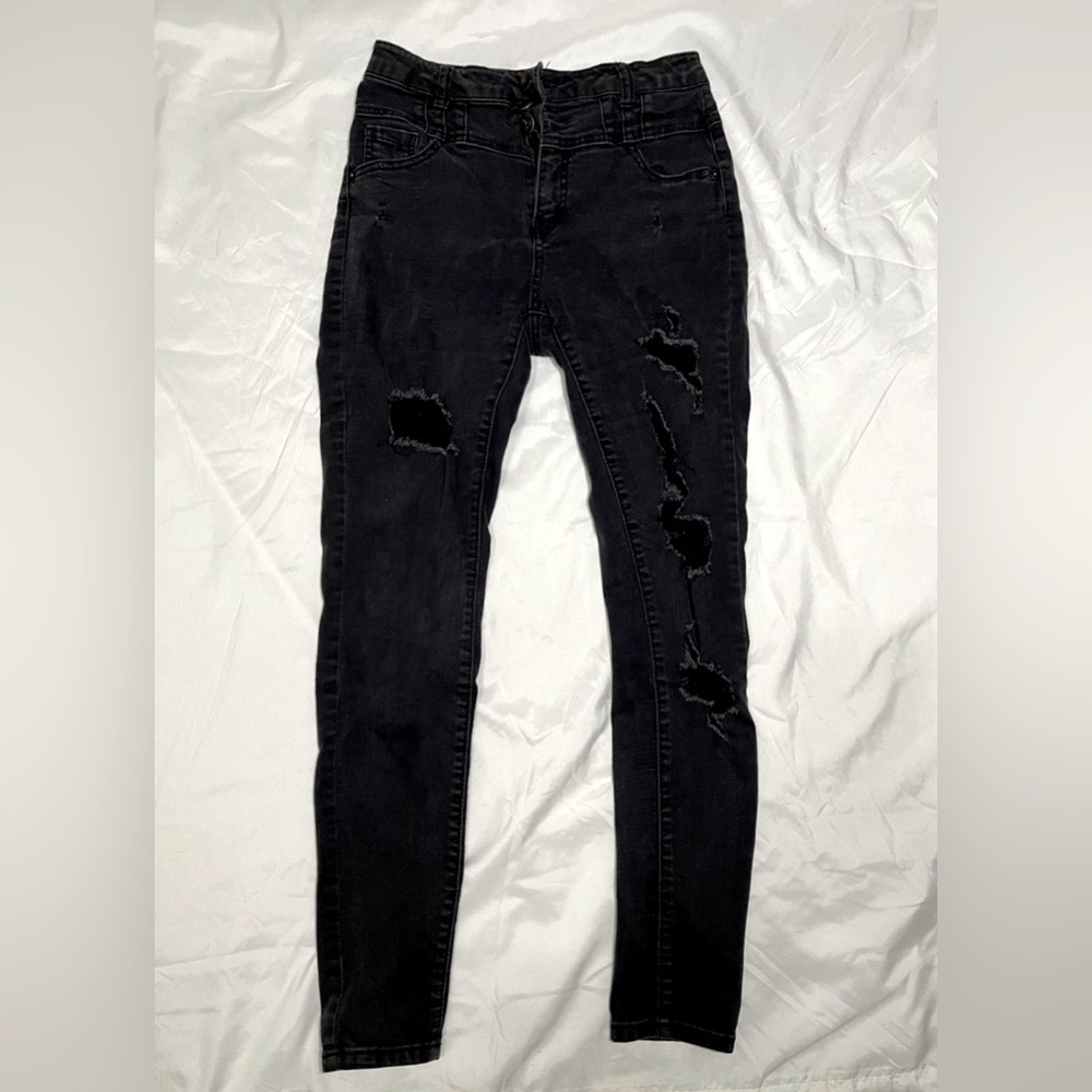 Vienna black ripped jeans